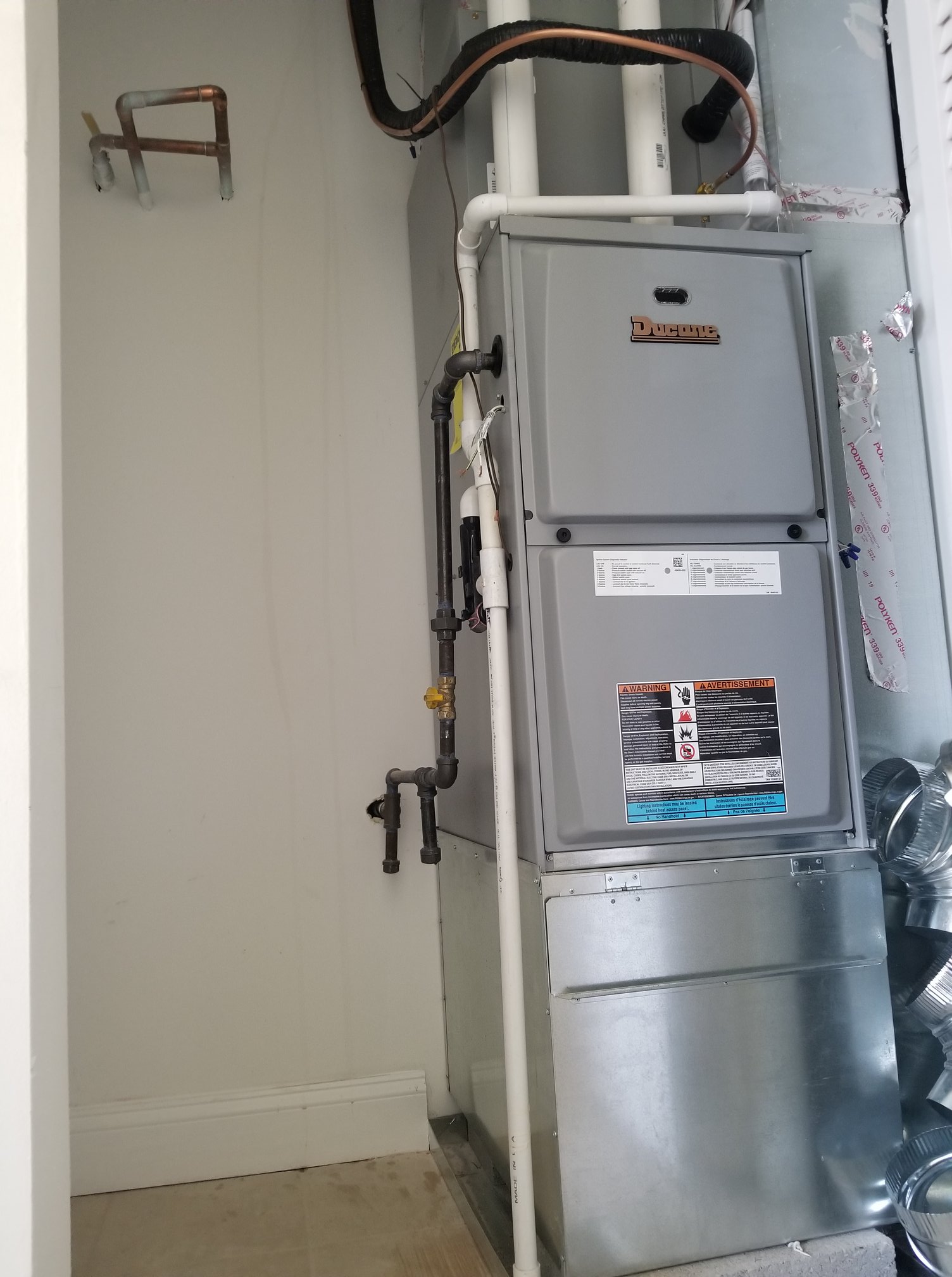 High-Efficiency Furnace Install